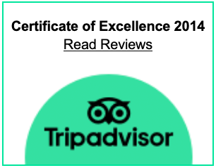 TripAdvisor Certificate of Excellence 2014