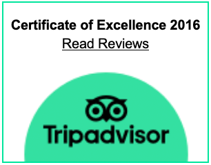 TripAdvisor Certificate of Excellence 2016
